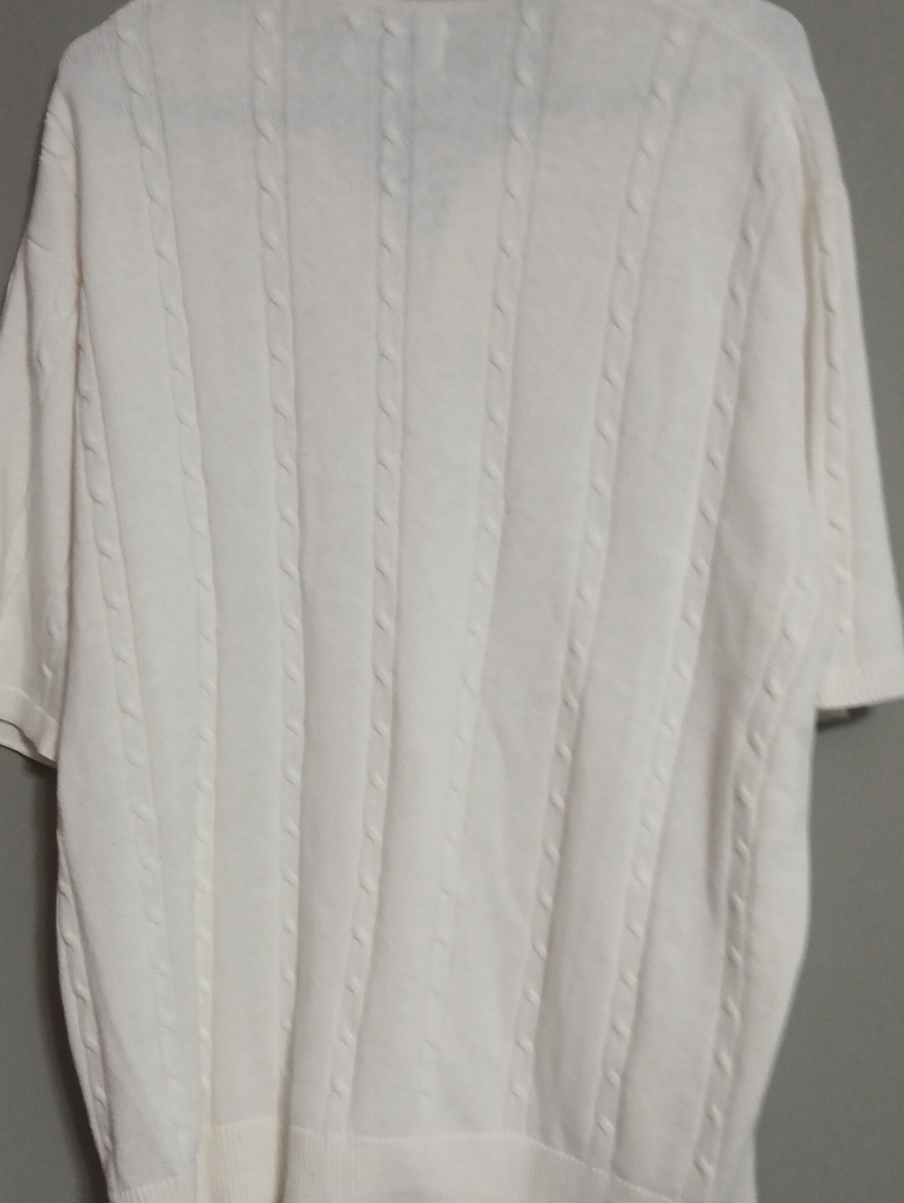Old Navy Men's Cream Short-Sleeve Knit Polo - Picture 5 of 7